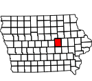 Map of Tama County