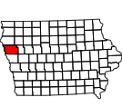 Map of Woodbury County
