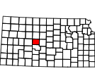 Map of Rush County
