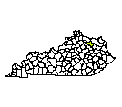 Map of Fleming County