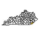 Map of Harlan County