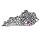Map of Laurel County