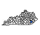 Map of Leslie County