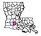 Map of Acadia Parish