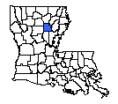 Map of Caldwell Parish