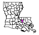 Map of East Baton Rouge Parish