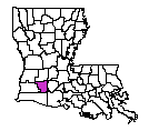 Map of Jefferson Davis Parish
