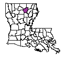 Map of Ouachita Parish