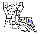 Map of St. Tammany Parish