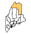 Map of Aroostook County