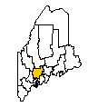 Map of Kennebec County