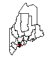 Map of Sagadahoc County