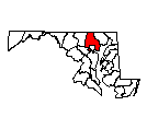 Map of Baltimore County