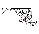Map of Calvert County