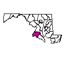 Map of Charles County