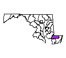 Map of Wicomico County