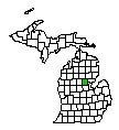 Map of Gladwin County