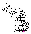 Map of Lenawee County