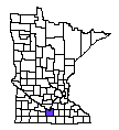 Map of Blue Earth County