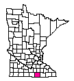 Map of Freeborn County