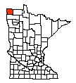 Map of Kittson County