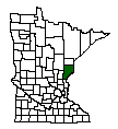 Map of Pine County