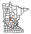Map of Todd County