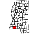 Map of Amite County