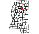Map of Calhoun County