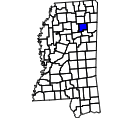 Map of Chickasaw County