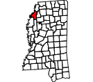 Map of Coahoma County