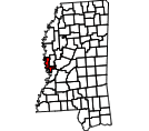 Map of Issaquena County