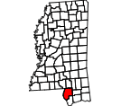 Map of Pearl River County
