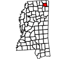 Map of Prentiss County
