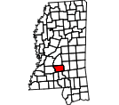 Map of Simpson County