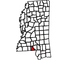 Map of Walthall County