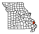 Map of Cape Girardeau County