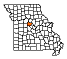 Map of Cooper County