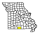 Map of Ozark County