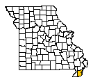 Map of Pemiscot County