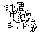 Map of St. Charles County