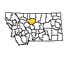 Map of Chouteau County