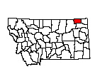 Map of Daniels County