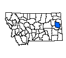 Map of Dawson County