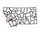 Map of Deer Lodge County