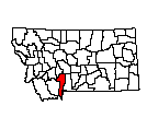 Map of Gallatin County