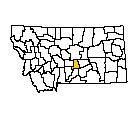 Map of Golden Valley County