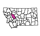 Map of Lewis and Clark County