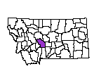 Map of Meagher County