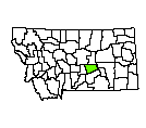 Map of Musselshell County